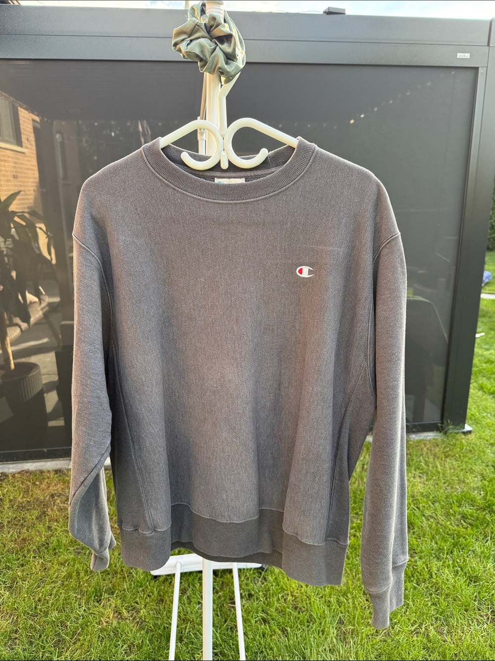 Champion Men's Crewneck Sweatshirt - Charcoal Gray